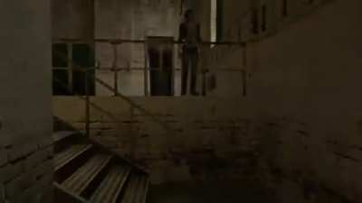 [half life 2] jumping over railing &amp;gt; talking the stairs