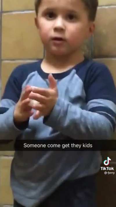 Someone&rsquo;s kid makes going to the bathroom a bit complicated