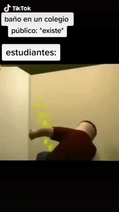 Yo me orinaba en el bote de basura