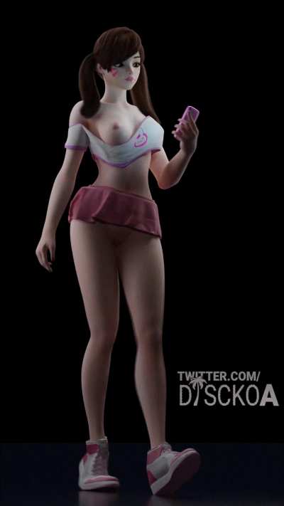 D.Va's nip slip (Discko) [Overwatch]