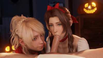 Lunafreya &amp;amp; Aerith - Trick or Treat Part 2 (LazyProcrastinator) [Final Fantasy]