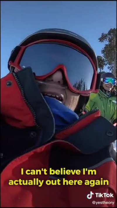 Taking a Grandma Skiing for her last bucket list item 🥺