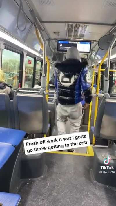 People are getting frustrated with Tweakers. Watch this man boot one from his bus.