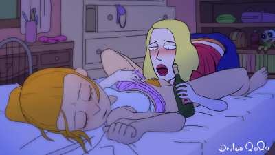 Beth eating out Summer (Rick and Morty)