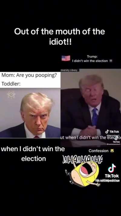 Donald J admits that he &ldquo;Didn&rsquo;t Win the Election.&rdquo; There ya go, MAGATs!!!🤣🤣🤣