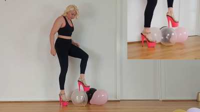 I like to tease the balloon before I pop it