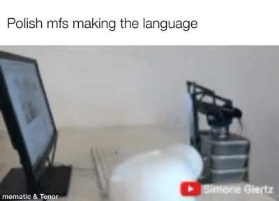 you could slam your keyboard on a desk and it would sound like a polish word