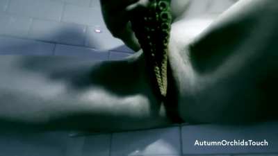 Teasing my post-orgasmic wet pussy with my tentacle friend...