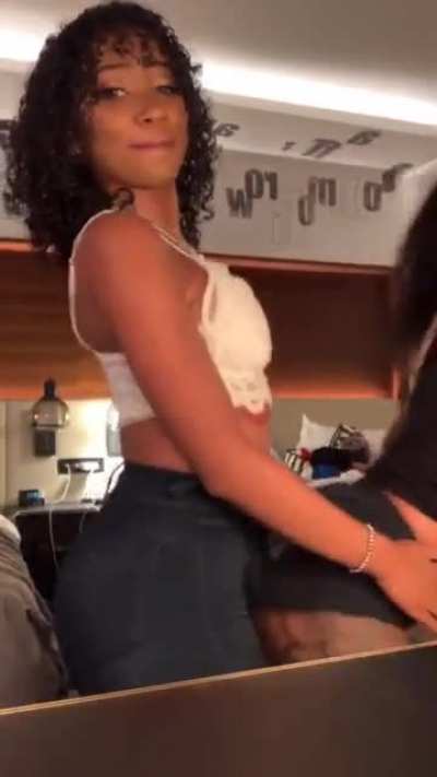 Grinding on her friend