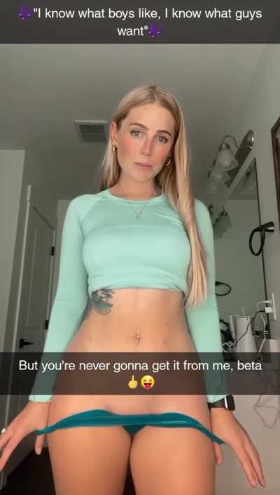 Teasing you, beta