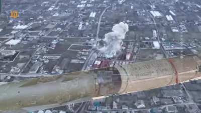 First usage of a French-supplied AASM-250 &laquo;Hammer&raquo; guided bomb in Kozachi Laheri on a Russian position. Published 4 March 2024 (music from source)