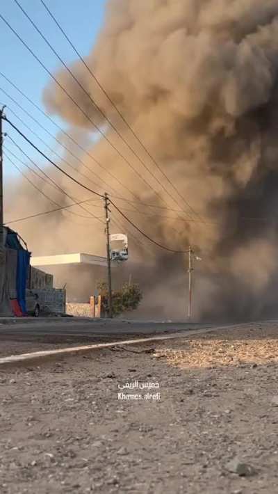 2 recent airstrikes hit buildings in Nuseirat, Gaza