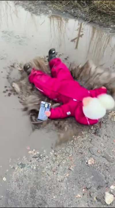 fell and lay calmly