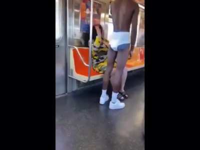 Breastfeeding your &ldquo;baby&rdquo; on a public train.
