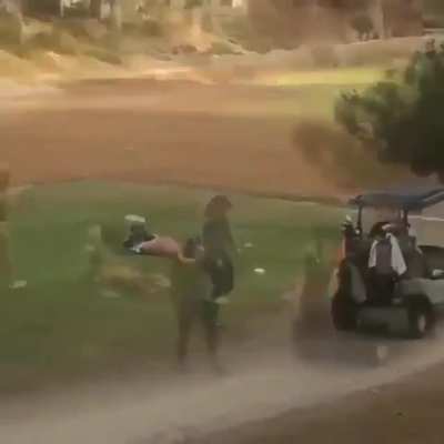 White girls golfing