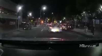 Mustang drivers are idiots everywhere, not just America. Multiple hit &amp;amp; run
