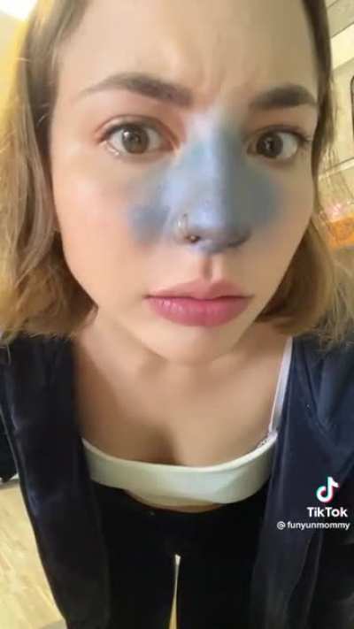 It&rsquo;s so rare to see a tiktok girl who has fun with the sound clips of scene. Most stop re-enacting when Violet first turns blue and says &ldquo; what&rsquo;s happening to me &ldquo; . This girl did the part where her butt swells up