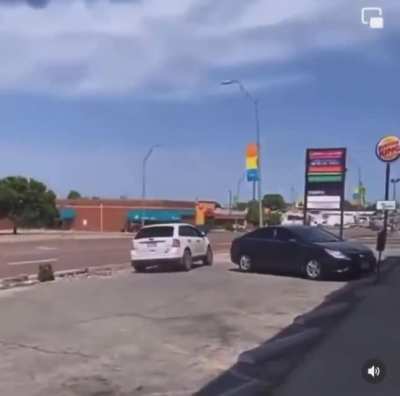Man hops through car window to fight his child&rsquo;s mother while their child is in the car . 🤦🏾&zwj;♂️ car ends up flipping over