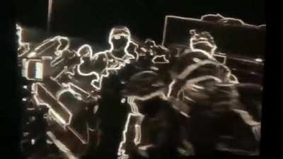 🇺🇲 The work of American artillery, shot through the night vision device ENVG.