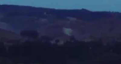 Turkish helicopter targets a PKK hideout in Southeast Turkey - April 25, 2017