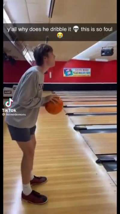Guy practicing his dribble
