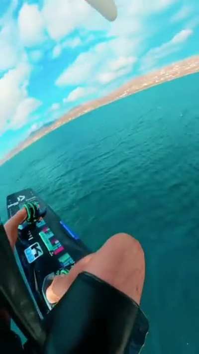 HMRB While I kite board over a yacht