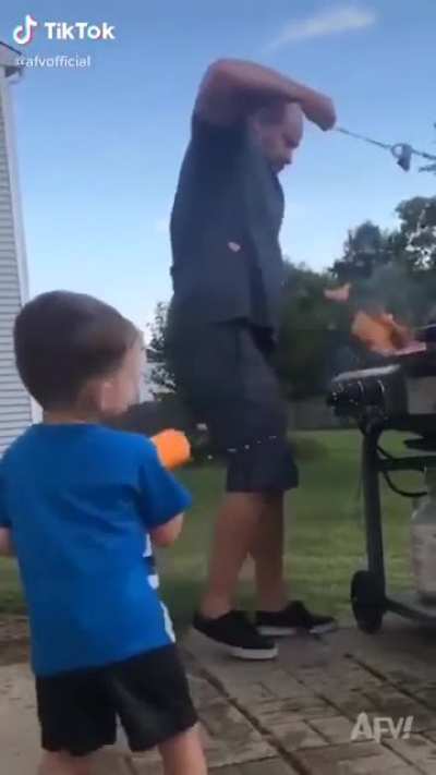 Fireman in training