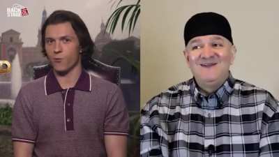 Tom Holland&rsquo;s reaction when told Spider-Man: No Way Home is about to beat Avatar&rsquo;s U.S. box office record.