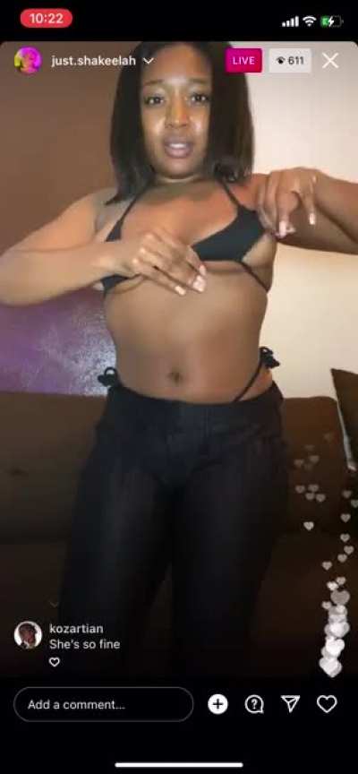 Slipping out tiny bikini