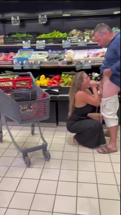 looking for meat in the produce section