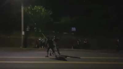 [Justice Overload] Man gets pepper spray shower, hit with non lethal and arrested for threatening to kill Portland police officers - day 80