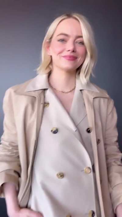 "Blondie bob in NYC" -Em's look for the NYFF premiere of 'Bleat' (October 4, 2023)