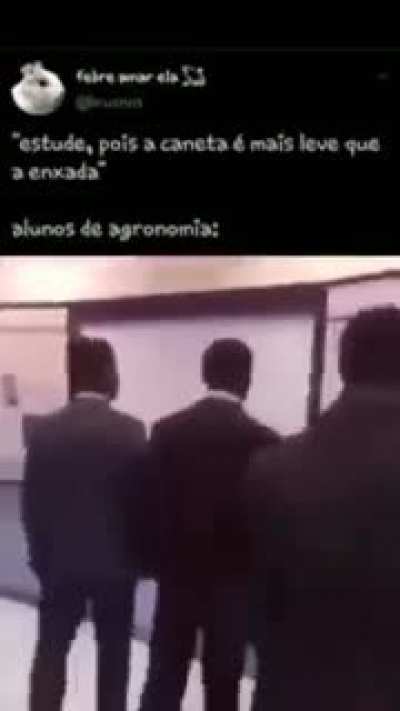 Os cara faz faculdade pra capinar lote