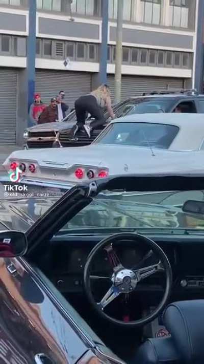 Even the cop had a laugh