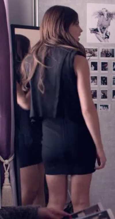 Emma Watson's bum in a little black dress