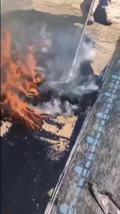 Dancing fire and smoke