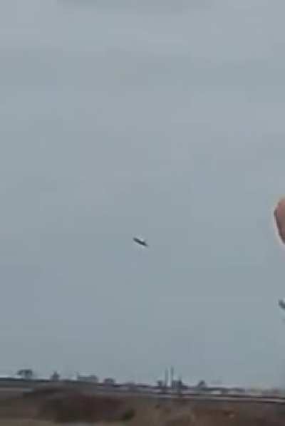 Ukrainian pilot shot down and directs plane into a Russian column.