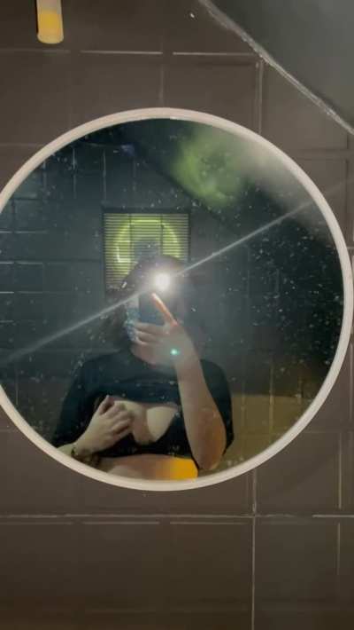 Fuck me in a public restroom?