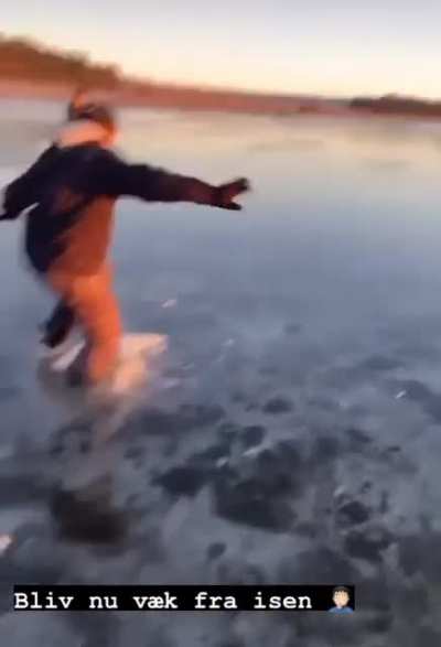 Stay away from the ice