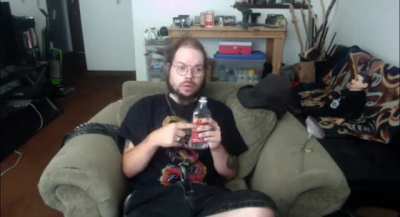 "I'd rather stick this Vodka bottle up my own ass . . . and butt chug it . . . like." -Joshua F. Saunders aka KingCobraJFS