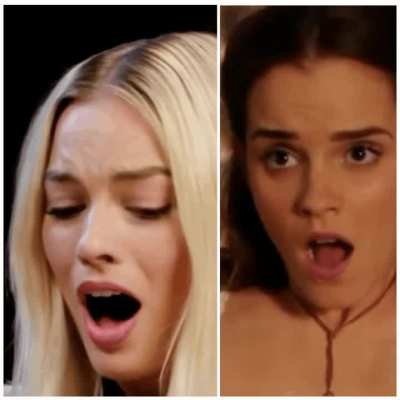 Margot Robbie Vs Emma Watson. Who&rsquo;re you cumming on?