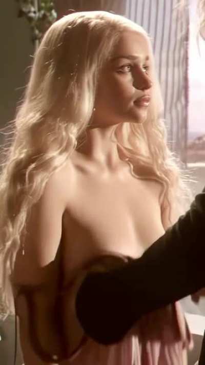 Emilia Clarke - Breast debut 22yr