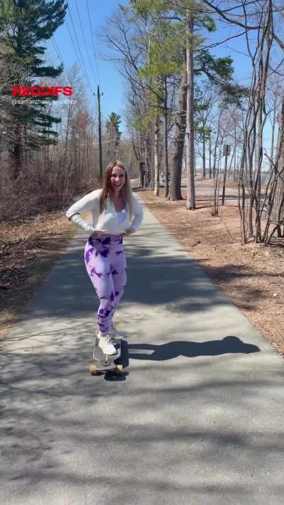 Getting risky while long boarding ;)
