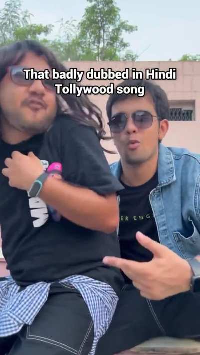 That badly "dubbed in Hindi" Telegu song