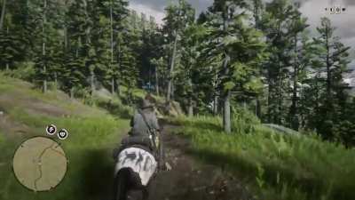 My friend somehow clipped through this guy and I couldn&rsquo;t move in time. Rip this dude AND his horse lmao
