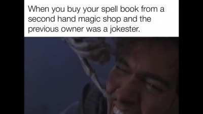 I can imagine some wizards will protect their secrets with “Joke Spells” mixed with real ones. This one is “Troll Undead”