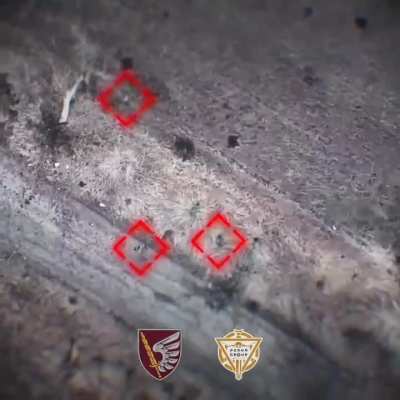 79th Air Assault Brigade of the BpAk strike company "PERUN GROUP" Take Out Russian Troops with Drone Drops
