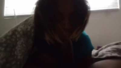 cum in her mouth