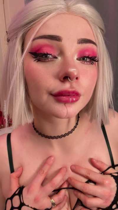 Maybe I stuffed my throat with my fingers for the drool, wanna help me next time?