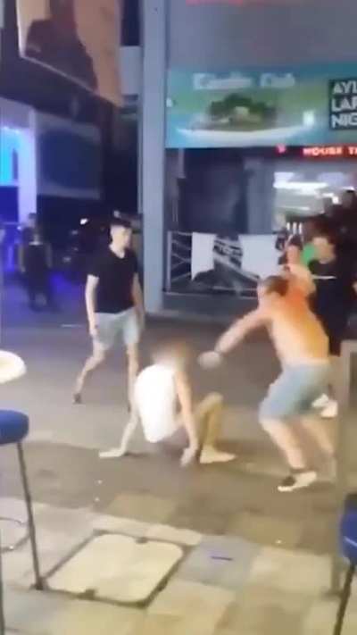 Short beefy wrestler beats two dudes at once